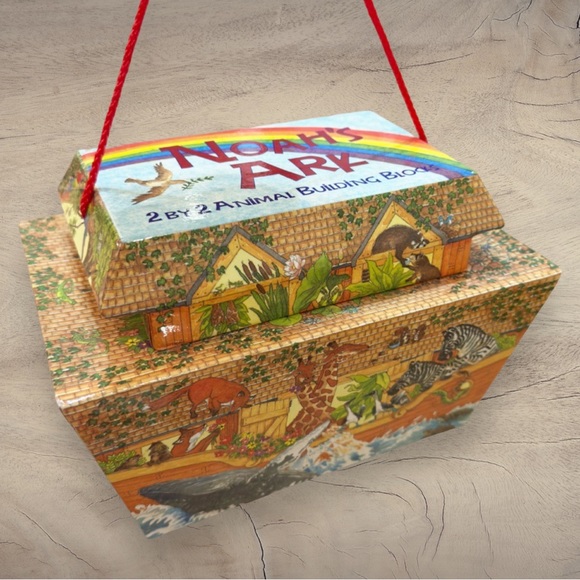 Noah’s Ark 2 by 2 Animal Building Blocks with Ark - Picture 2 of 10